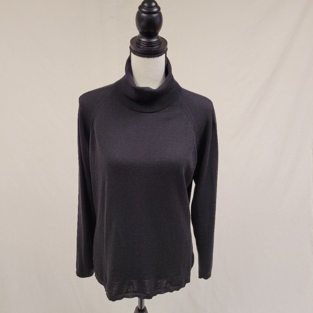 Nordstrom Turtleneck Long Sleeve Sweater Black L